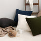 Set of 2 Teddy Faux Fluffy Solid Color Throw Pillows covers With Inserts as optional size 18"x18"