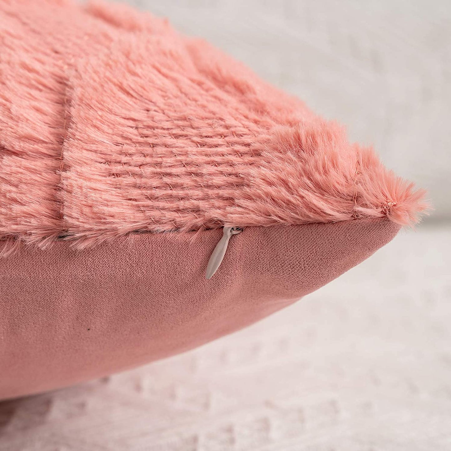 Reversible Throw Pillow Covers Wide Variety of Colors(With/Without Insert) size 18"x18