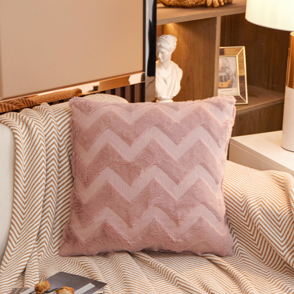 Weavy Plush Throw Pillow (With 450g Insert) 18"x18" square