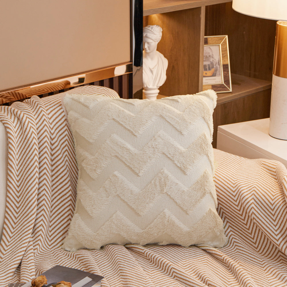 Weavy Plush Throw Pillow (With 450g Insert) 18"x18" square