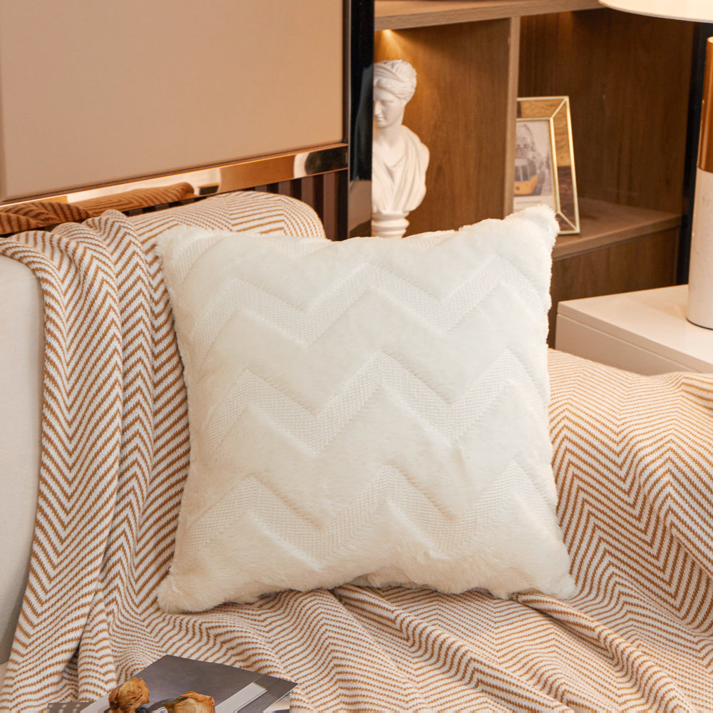 Weavy Plush Throw Pillow (With 450g Insert) 18"x18" square