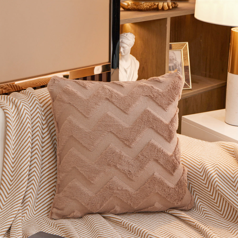 Weavy Plush Throw Pillow (With 450g Insert) 18"x18" square