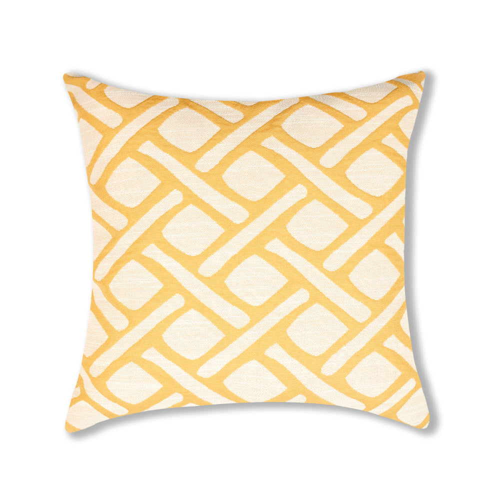 Geometric Links Accent Decorative Pillow (With/Without Inserts) 18"x18" Set of 2