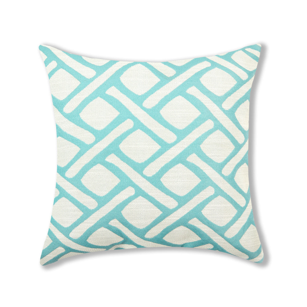 Geometric Links Accent Decorative Pillow (With/Without Inserts) 18"x18" Set of 2