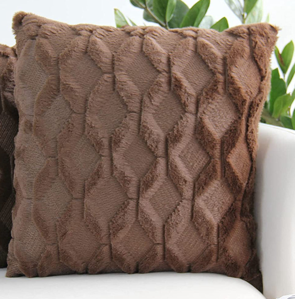 Diamond shaped Plush Throw Pillow (With Insert) size 18"x18"
