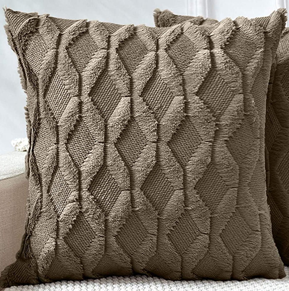 Diamond shaped Plush Throw Pillow (With Insert) size 18"x18"