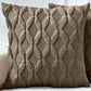18"x18" tufted diamond plush throw pillow | 12 colors soft faux fur texture | modern geometric accent | insert included