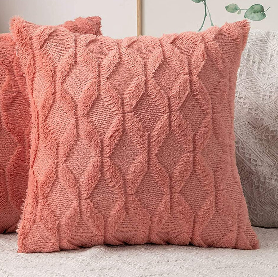 Diamond shaped Plush Throw Pillow (With Insert) size 18"x18"