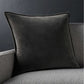 Square Cotton Velvet Pillow (With/Without Inserts) 20x20 inches, pack of 2 throw pillows