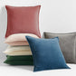 Square Cotton Velvet Pillow (With/Without Inserts) size 18"x18" set of 2 and 18 colors