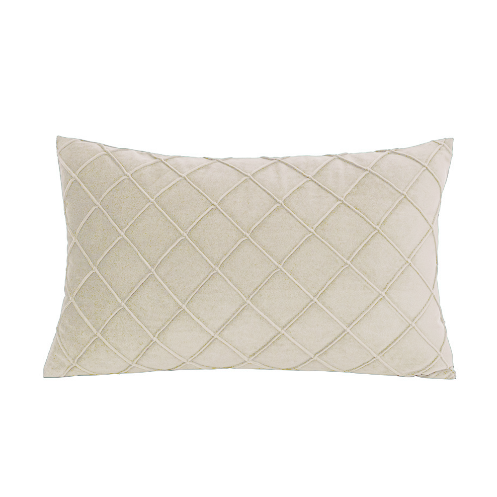 Rectangular Diamond-Shaped Pillow (With/Without Inserts) 12x20 inches, pack of 2 lumbar throw pillows