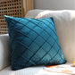 Square Velvet Solid Plain Pillow (With/Without Inserts)20x20 inches, pack of 2 throw pillows