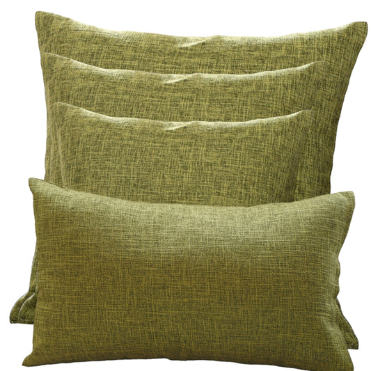 Mix Combo Set of 4 Throw Pillow Covers AND Inserts FULL set of throw pillows in size 12x20, 18x18, 20x20 and 22x22 inch