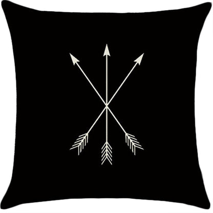 Set of 2 18"x18" square throw pillow geometric images covers only or with inserts