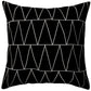 Set of 2 18"x18" square throw pillow geometric images covers only or with inserts