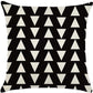Set of 2 18"x18" square throw pillow geometric images covers only or with inserts