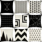 Set of 2 18"x18" square throw pillow geometric images covers only or with inserts