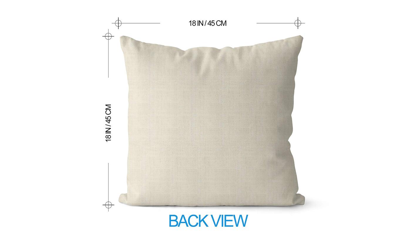 Set of 2 18"x18" square throw pillow geometric images covers only or with inserts