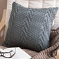 Knitted Cozy Home Decoration Throw Pillow (With or Without 450g Insert) 18"x18"