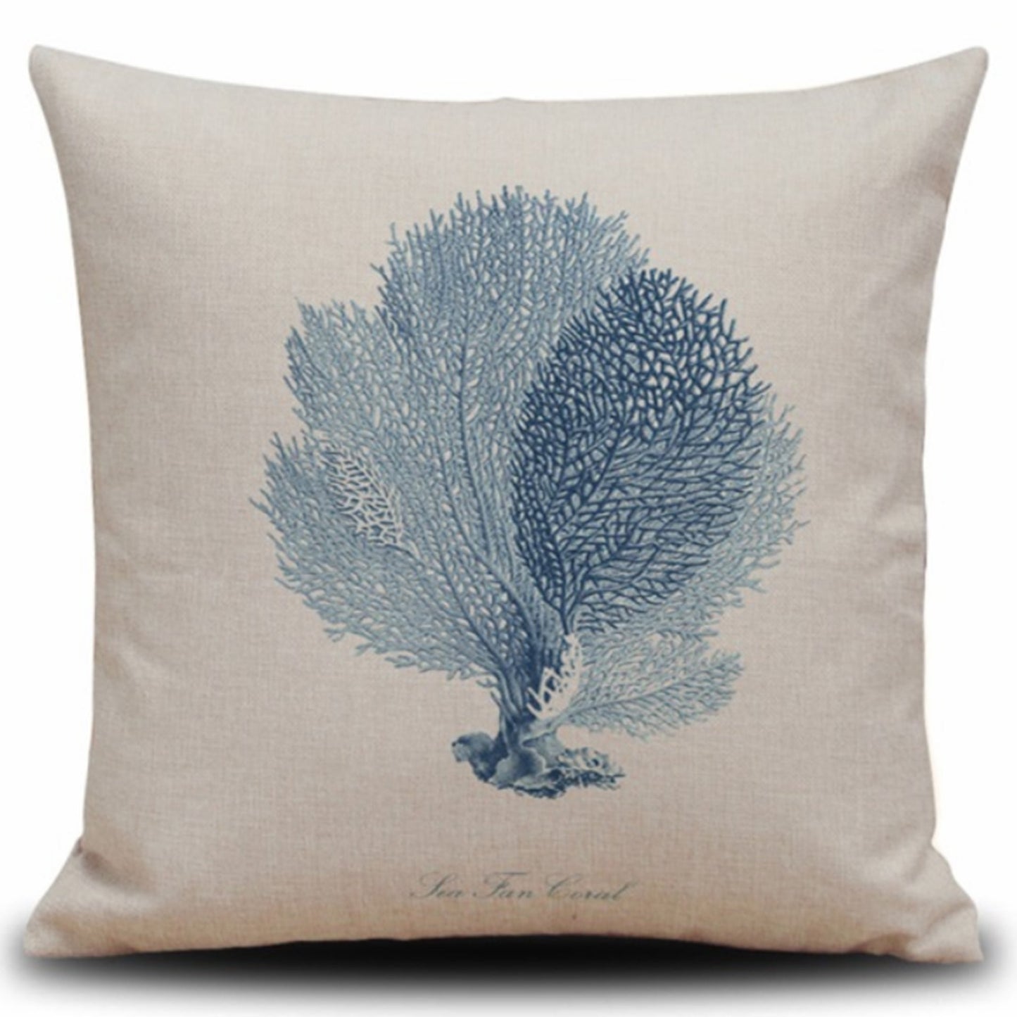 Set of 2 Square Cloth Throw Pillow Covers Ocean themes 18"x18"(With or Without Inserts)
