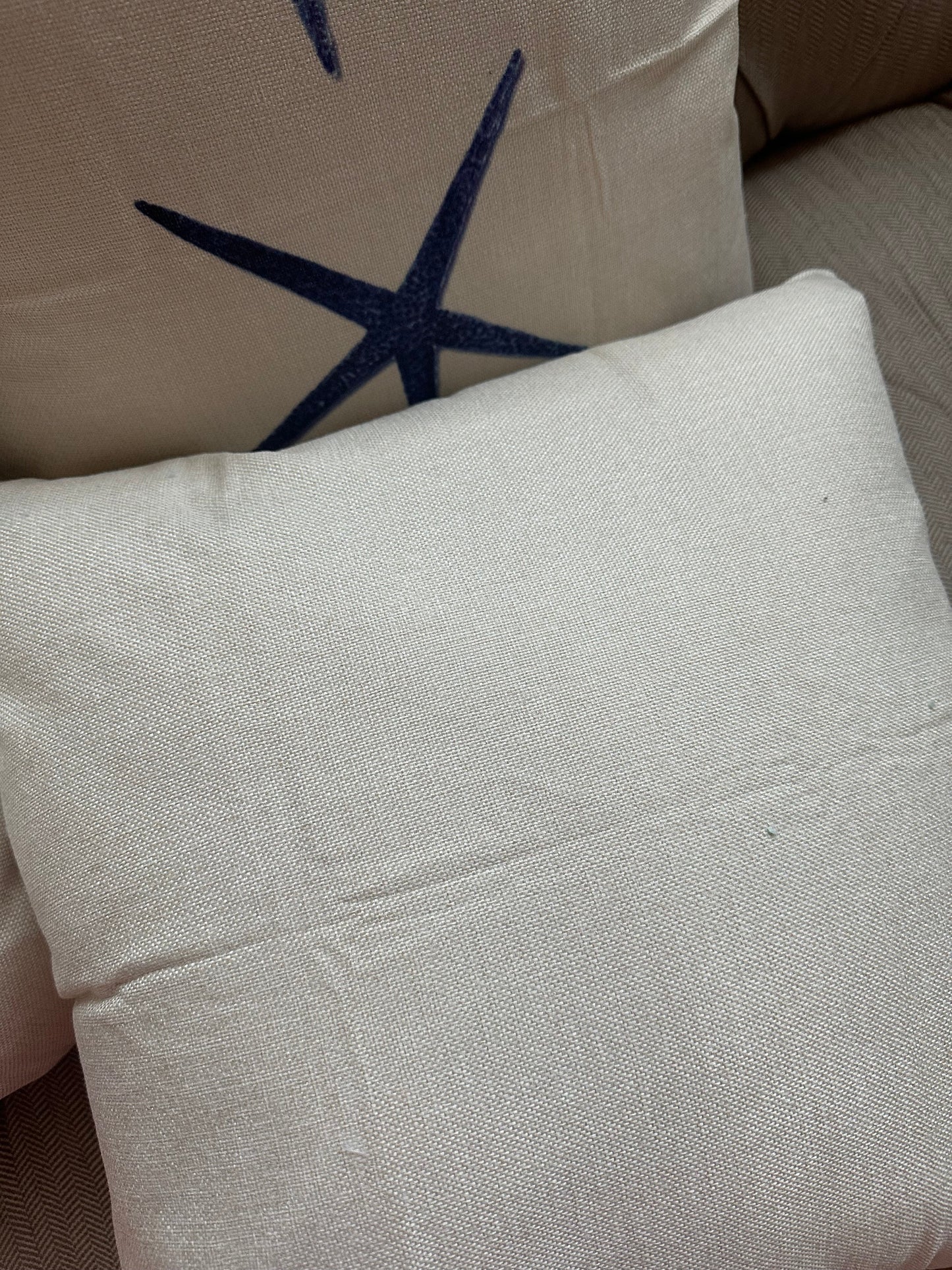 Set of 2 Square Cloth Throw Pillow Covers Ocean themes 18"x18"(With or Without Inserts)