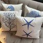 Set of 2 Square Cloth Throw Pillow Covers Ocean themes 18"x18"(With or Without Inserts)