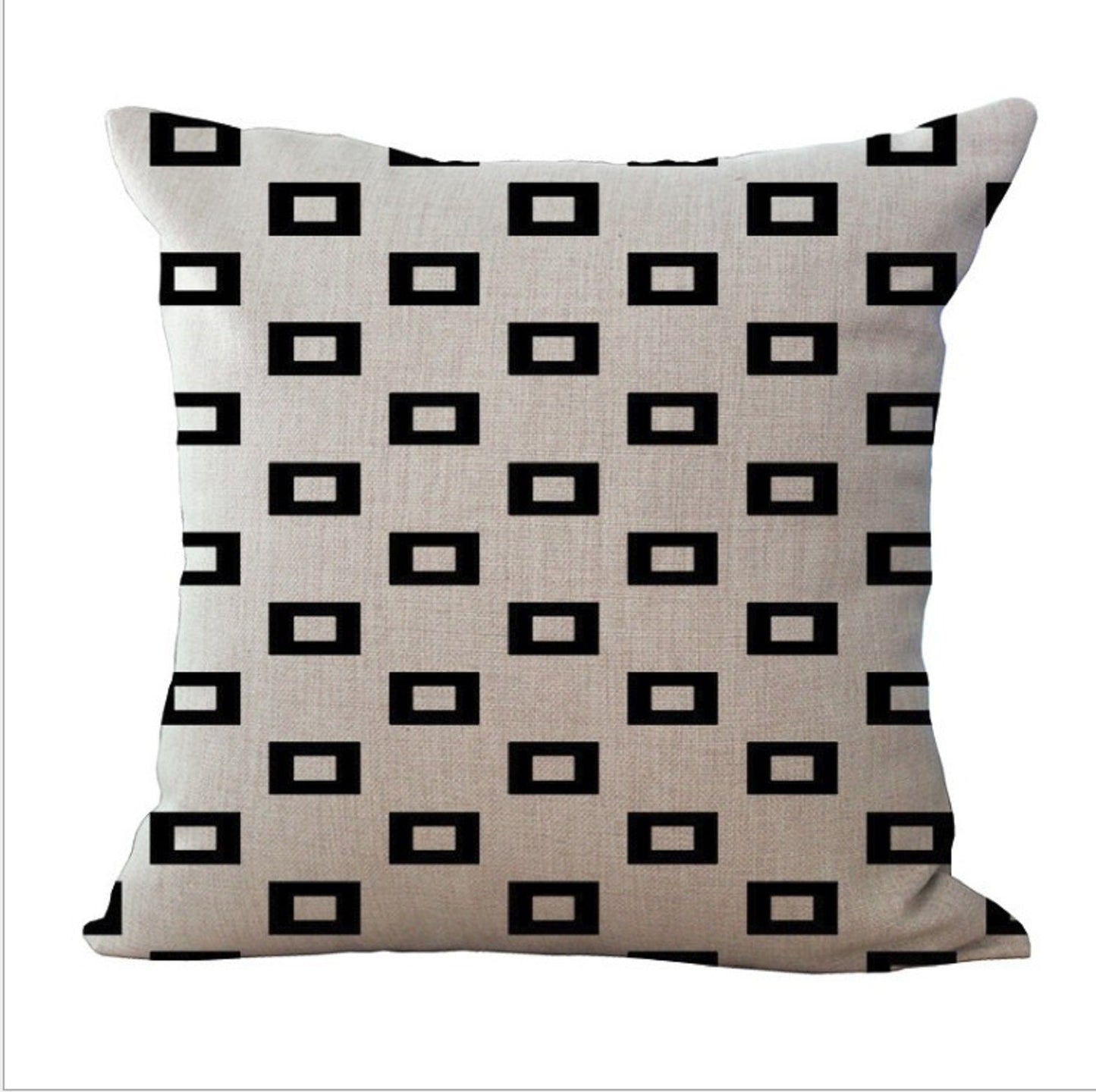 Geometric Pattern Throw Pillow  FULL set  (With  Insert) size 18"x18"