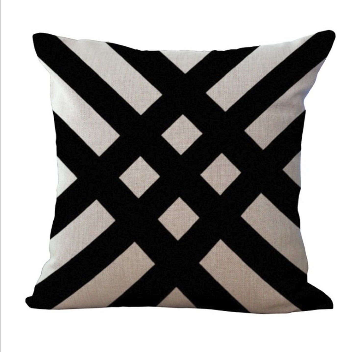 Geometric Pattern Throw Pillow  FULL set  (With  Insert) size 18"x18"