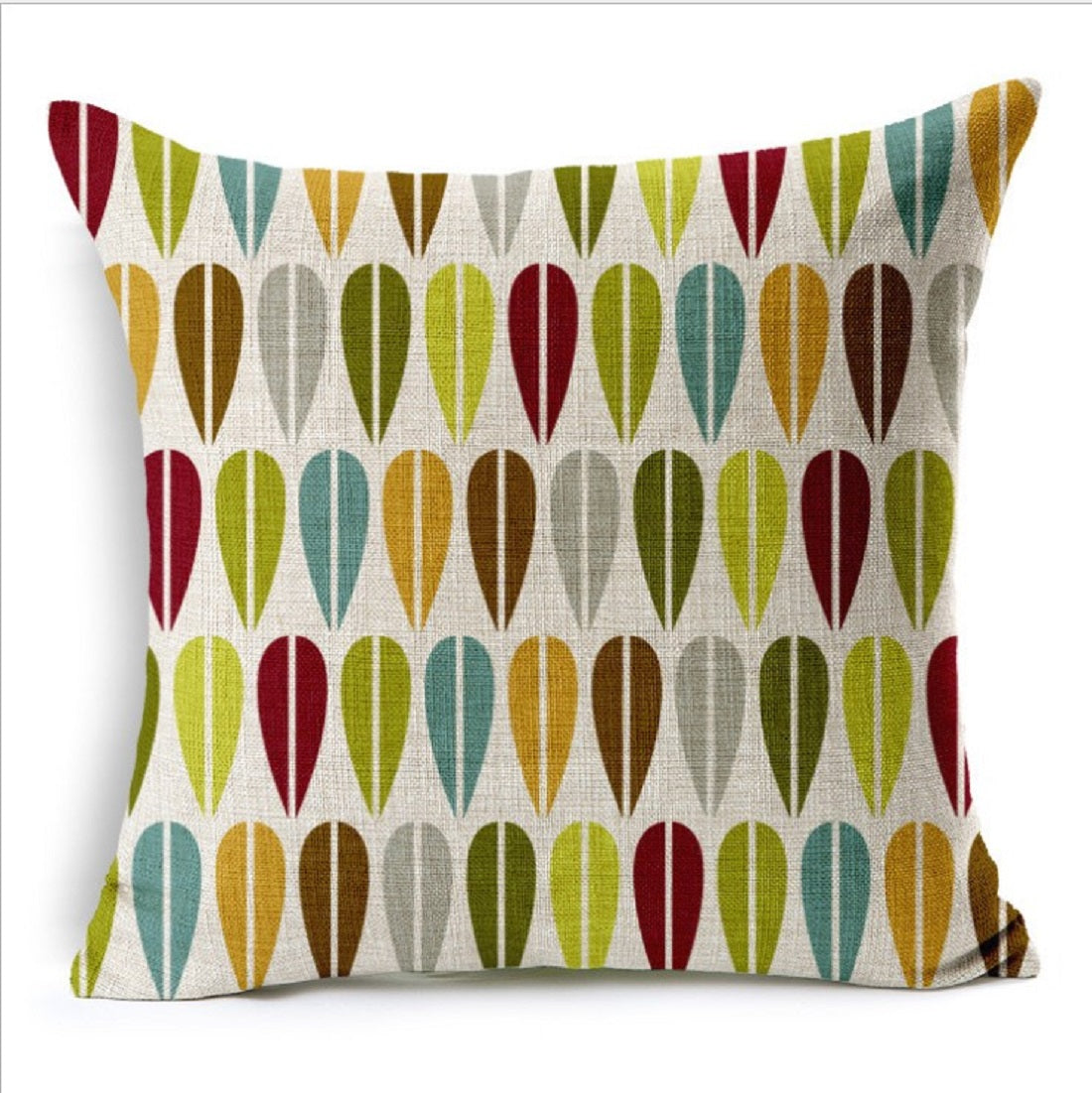 Geometric Pattern Throw Pillow  FULL set  (With  Insert) size 18"x18"