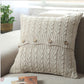 Knitted Cozy Home Decoration Throw Pillow (With or Without 450g Insert) 18"x18"