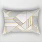 12"x20" modern geometric lumbar throw pillow 12 designs chic abstract & art deco prints gold accent decor insert included