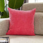 Set of 2 pink polyester-blend throw pillows covers and inserts 20x20 inch