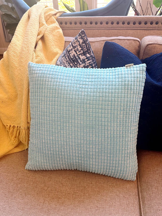 Set of 2 Polyester Blend soft hand feeling  Throw Pillow (With or Without insert)  size 18"x18""