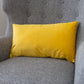12"x20" luxury velvet lumbar support throw pillow | 7 vibrant colors |330g  insert included
