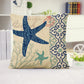Set of 2 Square Cloth Throw Pillow Covers Ocean themes 18"x18"(With or Without Inserts)