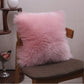 Luxury Faux Fur Throw Pillow | 6 Bold & Neutral Colors | Insert Included 3 sizes