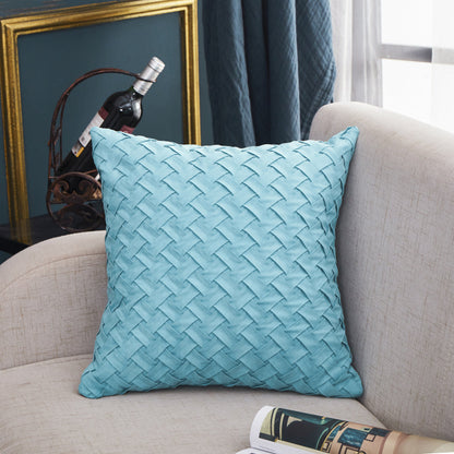 18"x18" woven velvet throw pillow | 7 elegant colors | 450g insert included