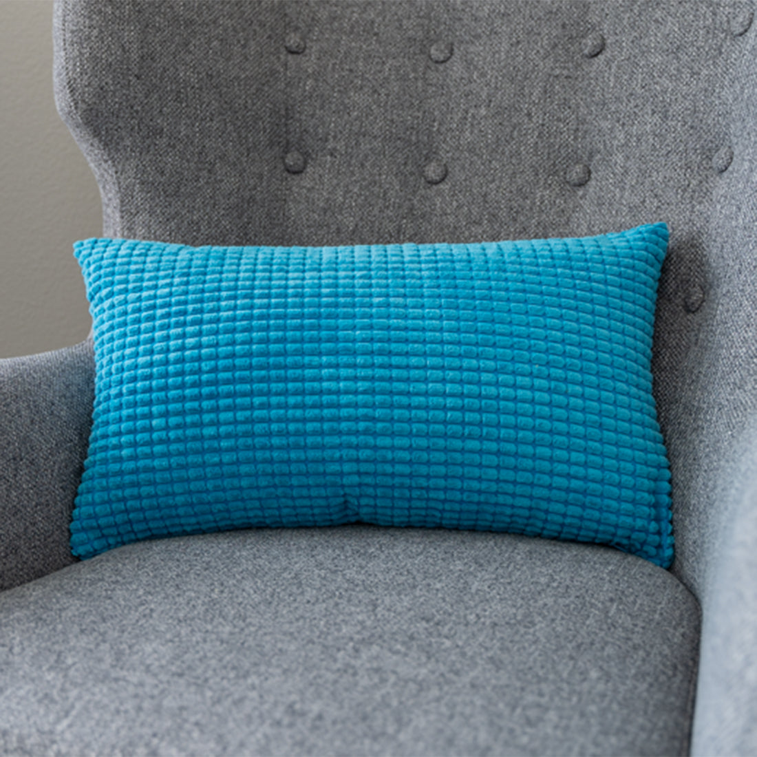 12''x20'' Soft Chenille Dot Throw Pillow | 8 Colors – Plush Textured Design | Cozy Modern Lumbar Accent | Insert Included