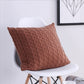 Knitted Cozy Home Decoration Throw Pillow (With or Without 450g Insert) 18"x18"