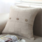 Knitted Cozy Home Decoration Throw Pillow (With or Without 450g Insert) 18"x18"