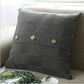 Knitted Cozy Home Decoration Throw Pillow (With or Without 450g Insert) 18"x18"