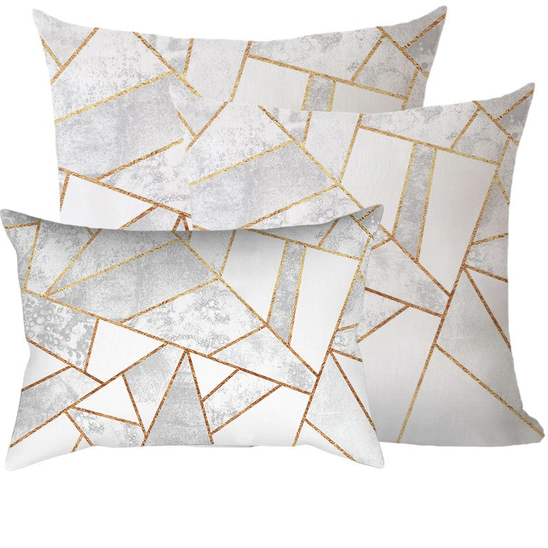 Mix of size 12x20, 18x18 and 20x20 inch Combo Set of 3 Throw Pillow Covers AND Inserts Geometric