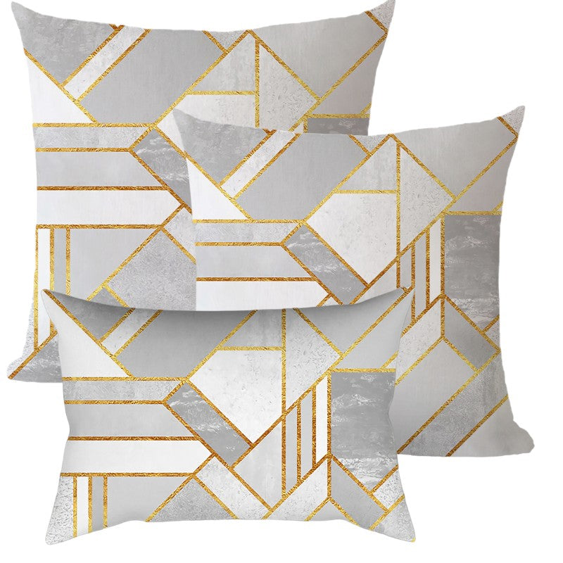 Mix of size 12x20, 18x18 and 20x20 inch Combo Set of 3 Throw Pillow Covers AND Inserts Geometric