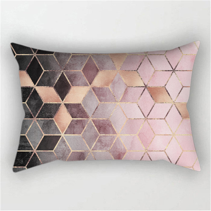 12''x20'' metallic accent geometric throw pillow | 16 designs modern & glam patterns | chic lumbar accent | insert included