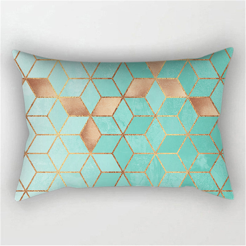 12''x20'' metallic accent geometric throw pillow | 16 designs modern & glam patterns | chic lumbar accent | insert included