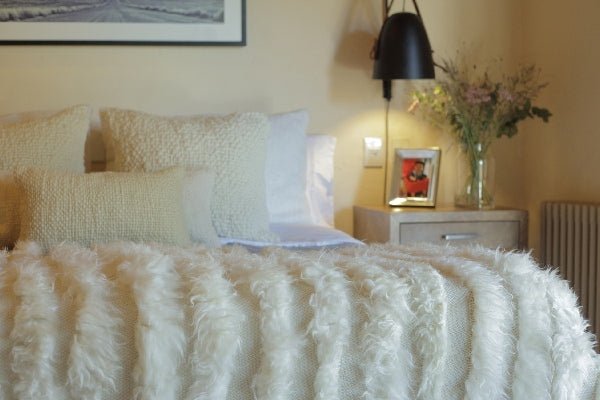 Lambskin Full Striped Blanket
