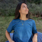 Indigo Hana Regenerative Cotton T-Shirt