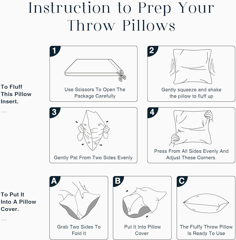 Set of 2 navy polyester-blend throw pillows with inserts 18x18 inch