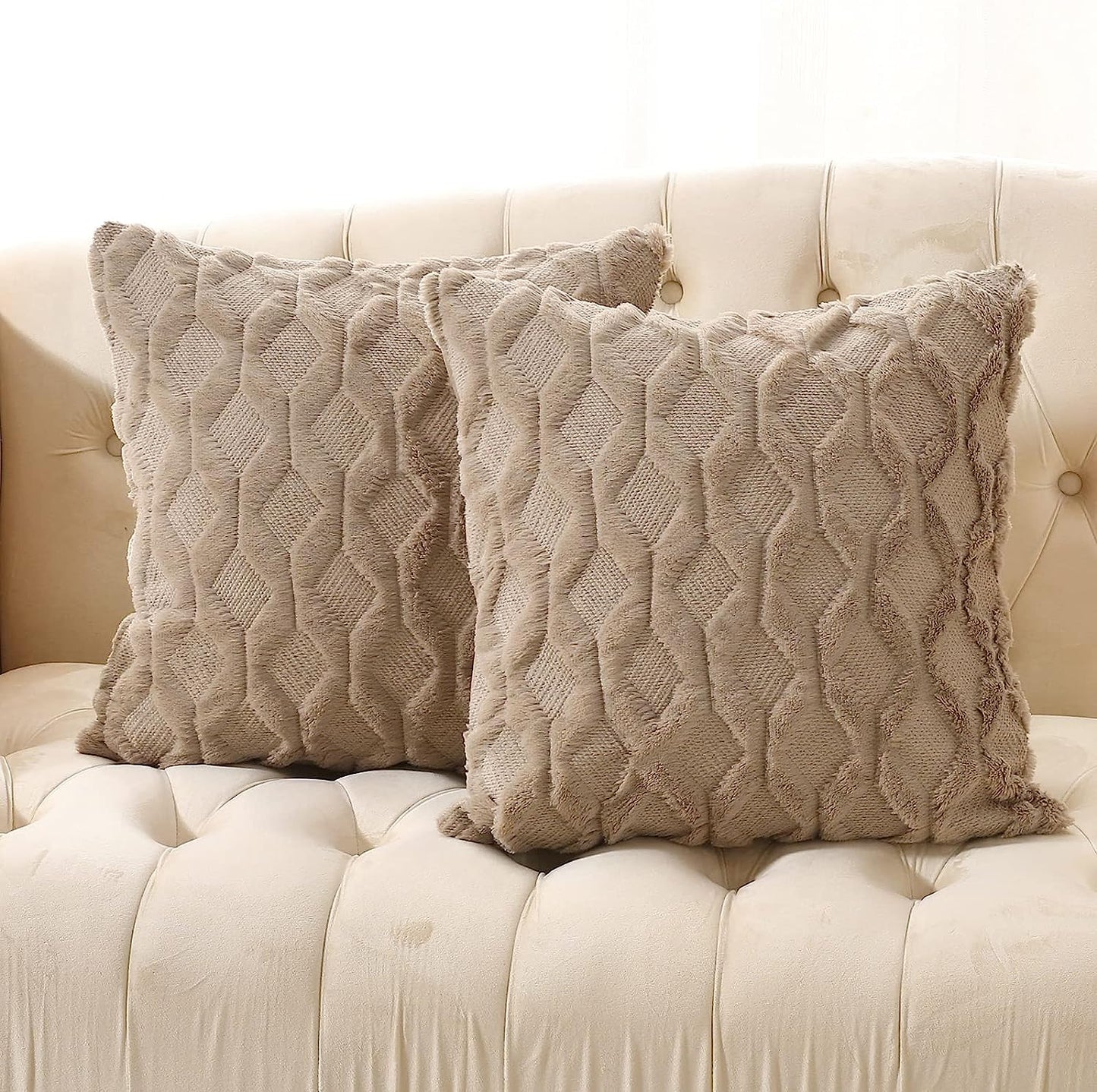 Reversible Throw Pillow Covers Wide Variety of Colors(With/Without Insert) size 18"x18